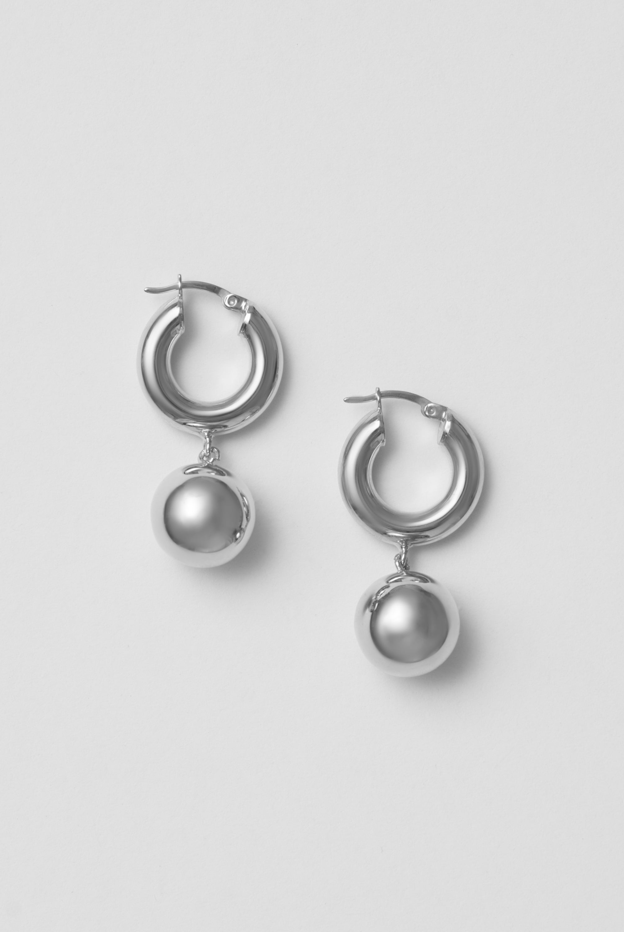 silver earrings