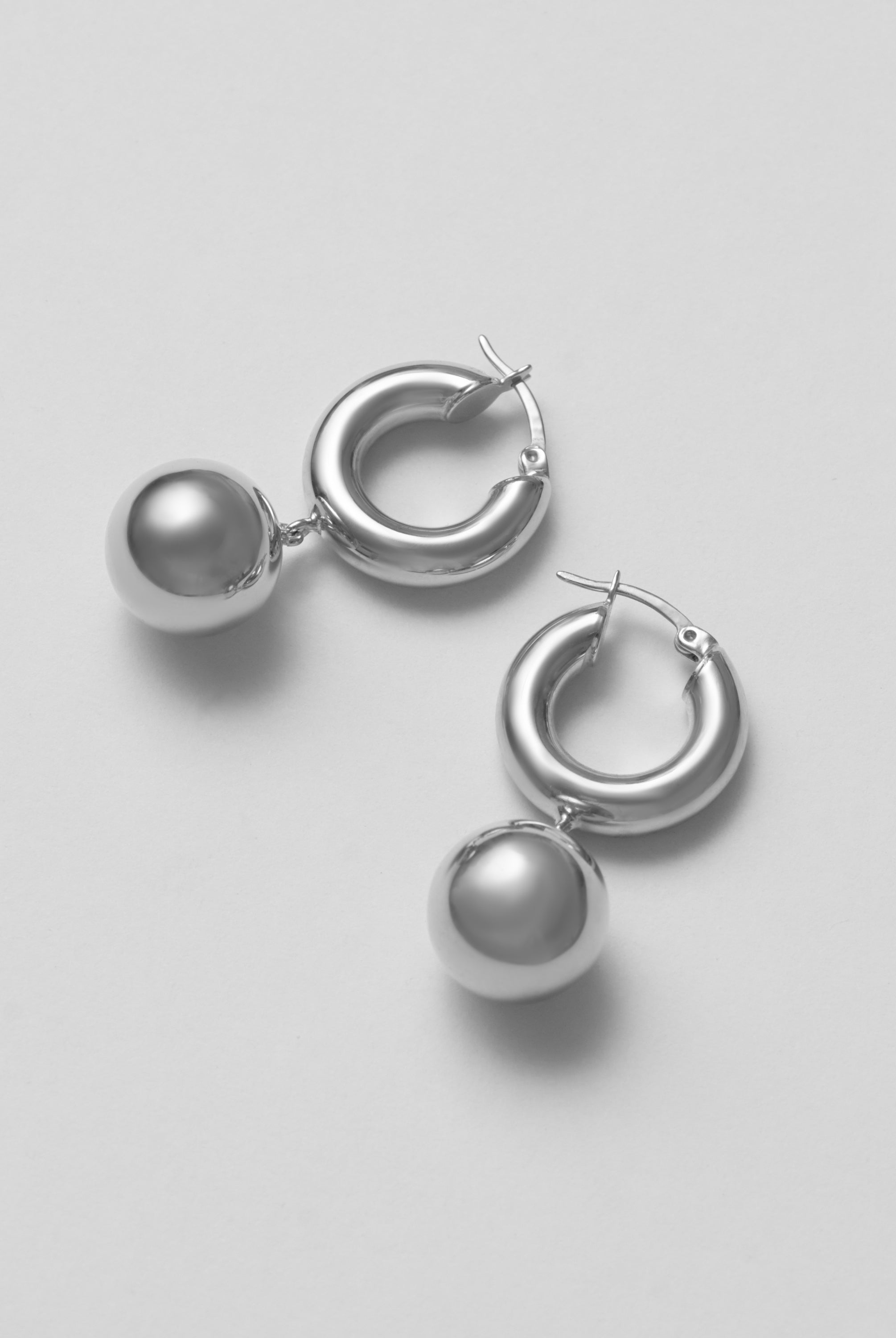 silver earrings