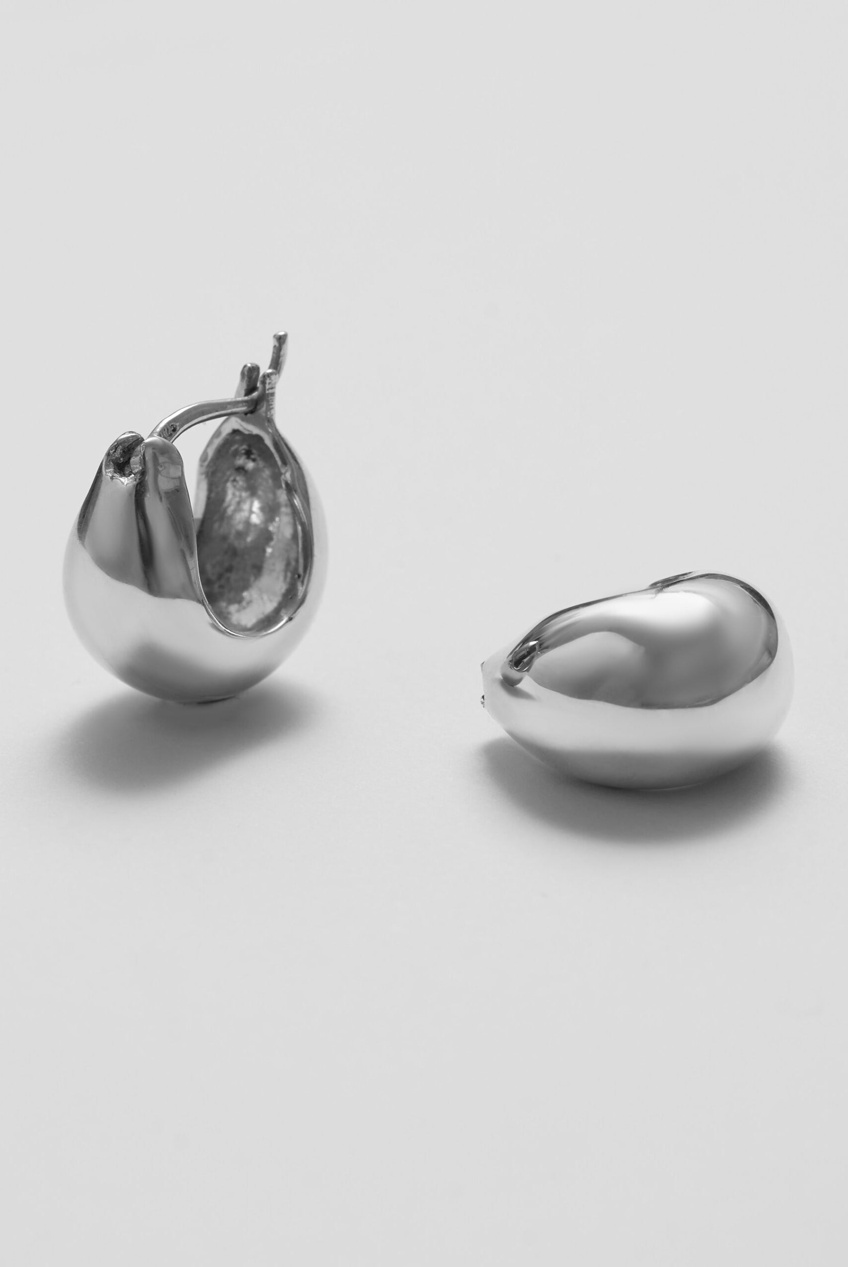silver earrings