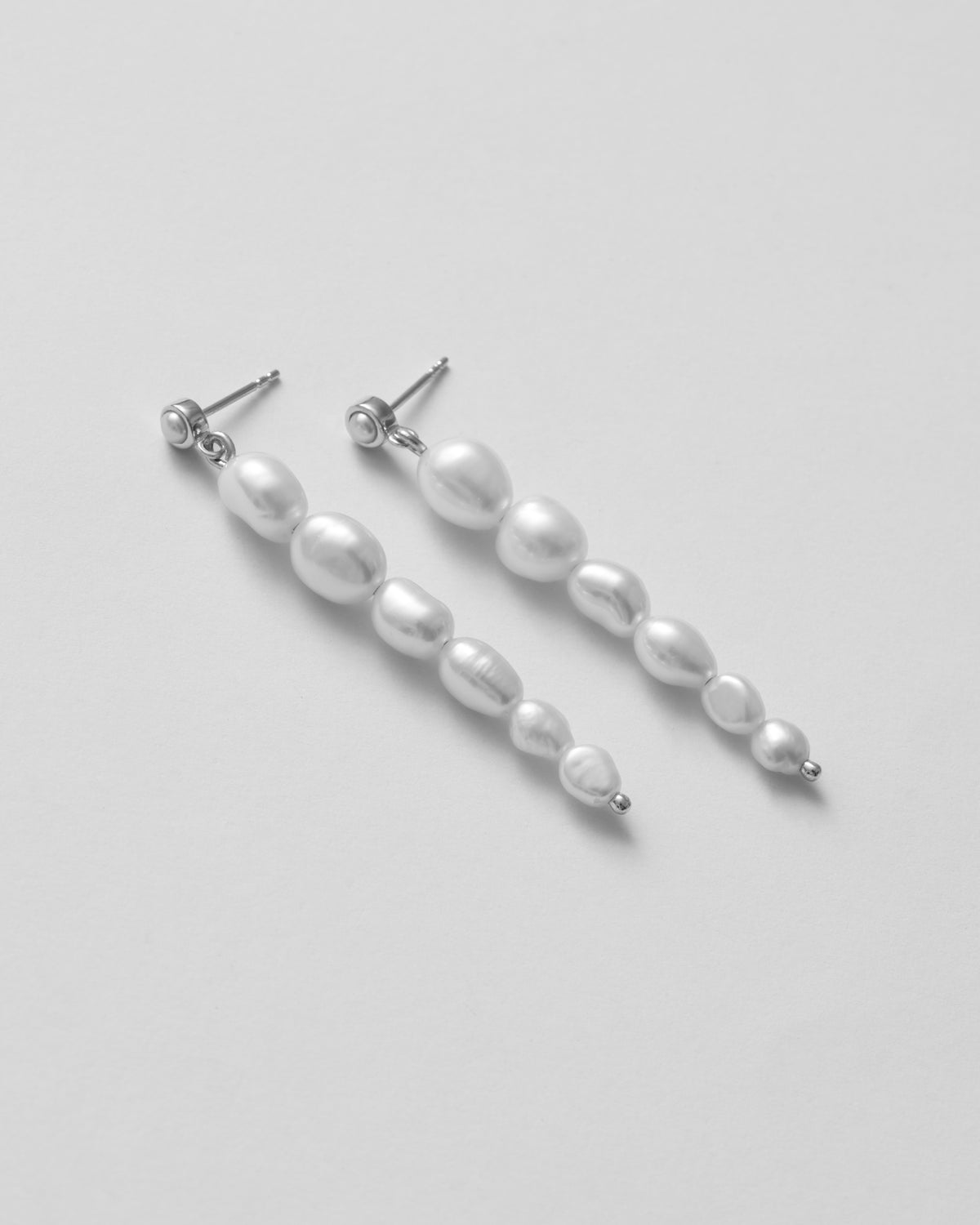 silver earrings