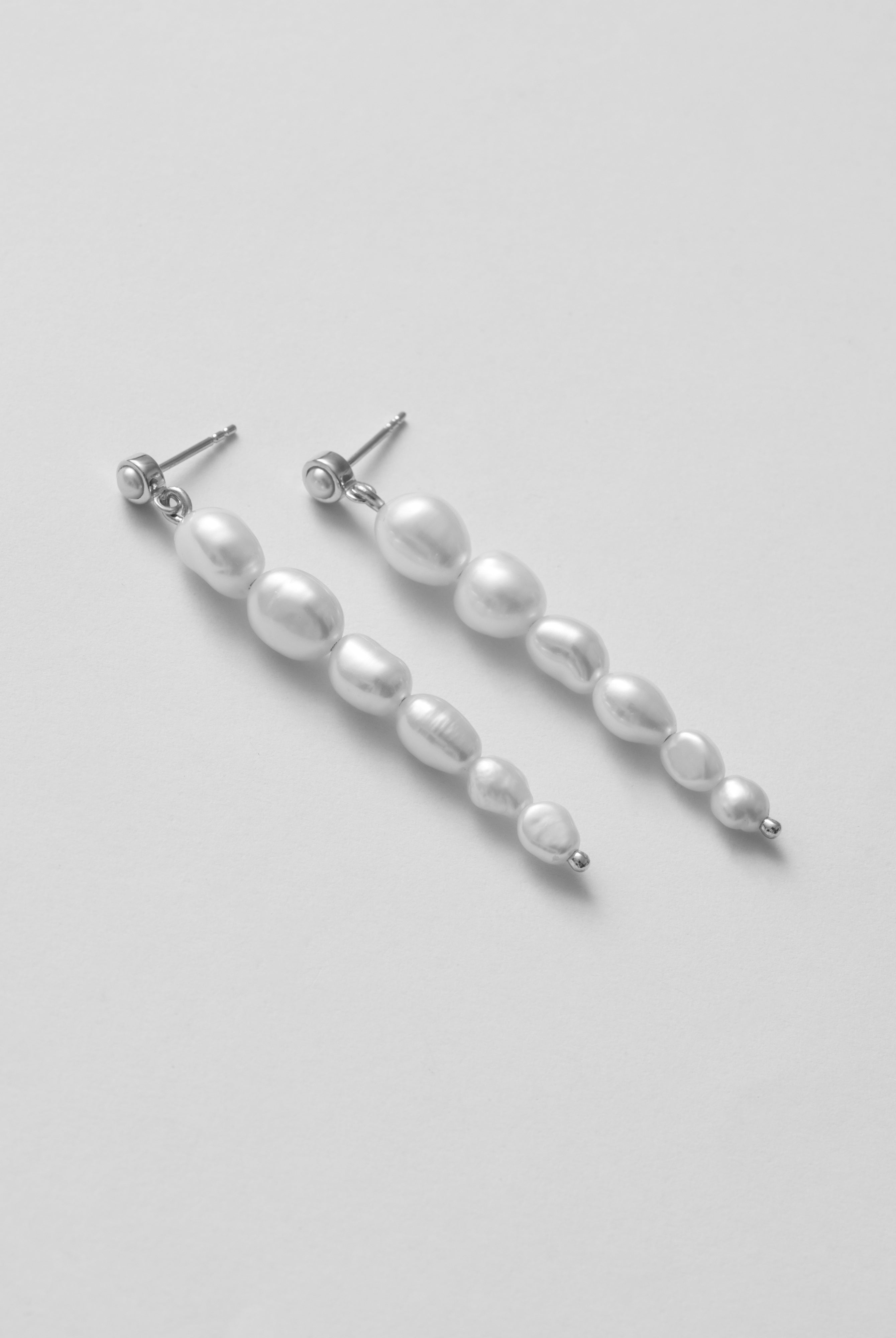 silver earrings
