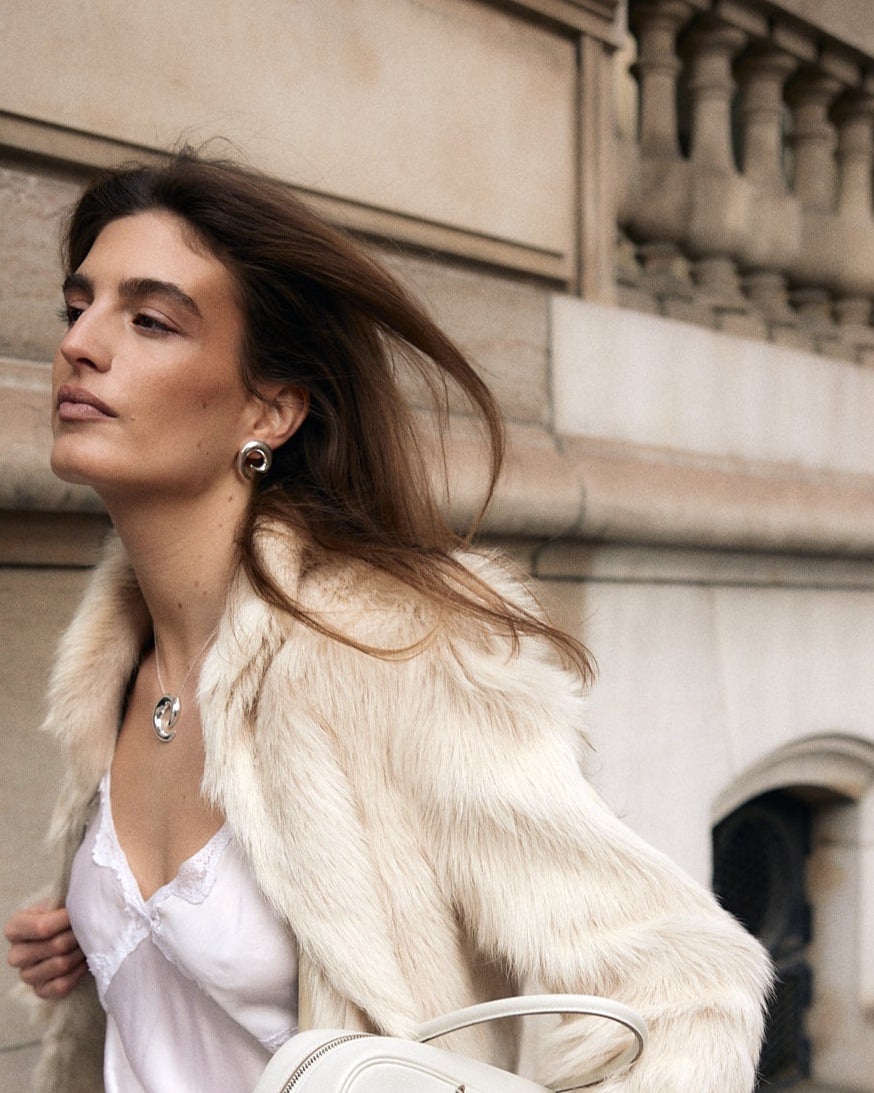 silver earrings