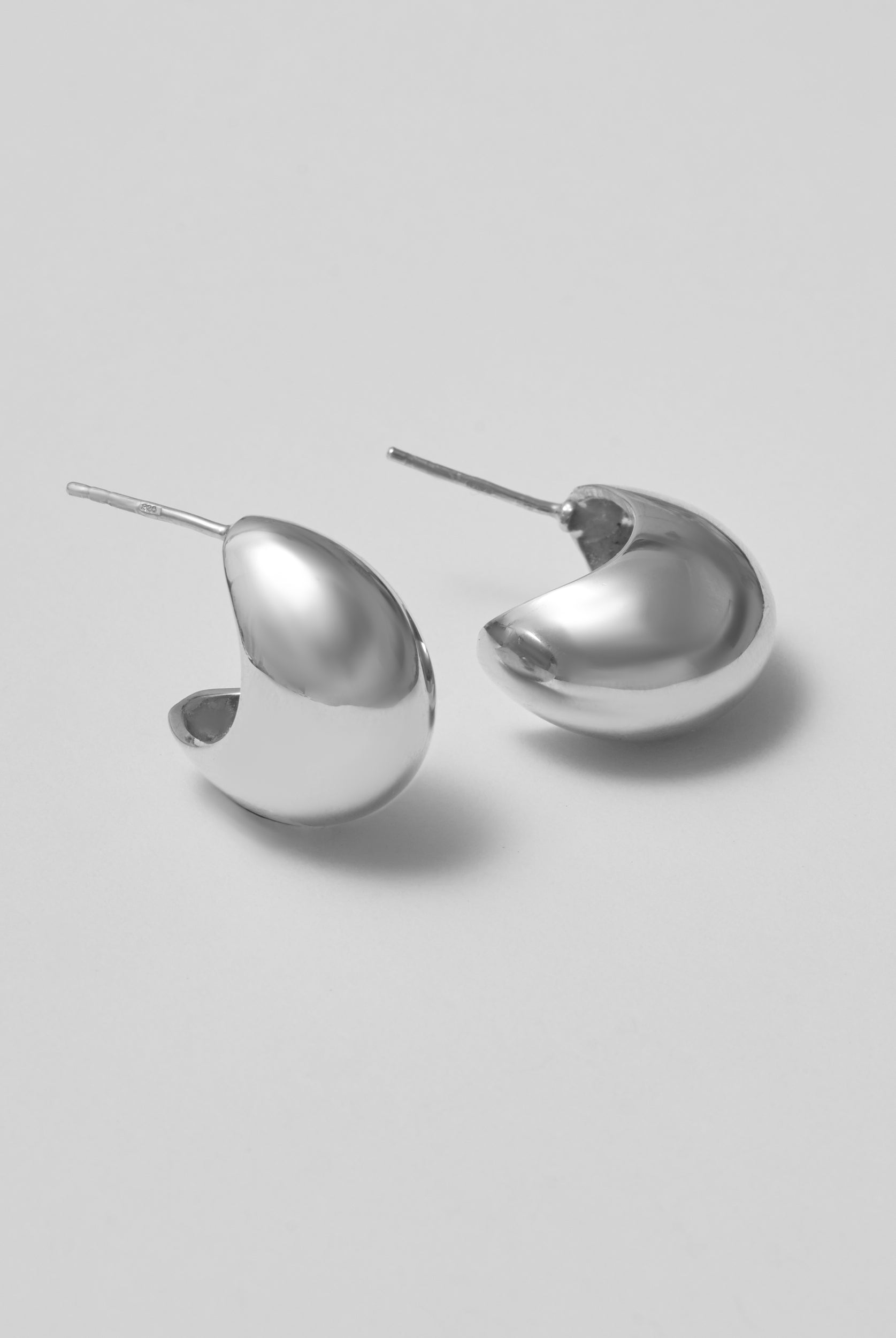 silver earrings
