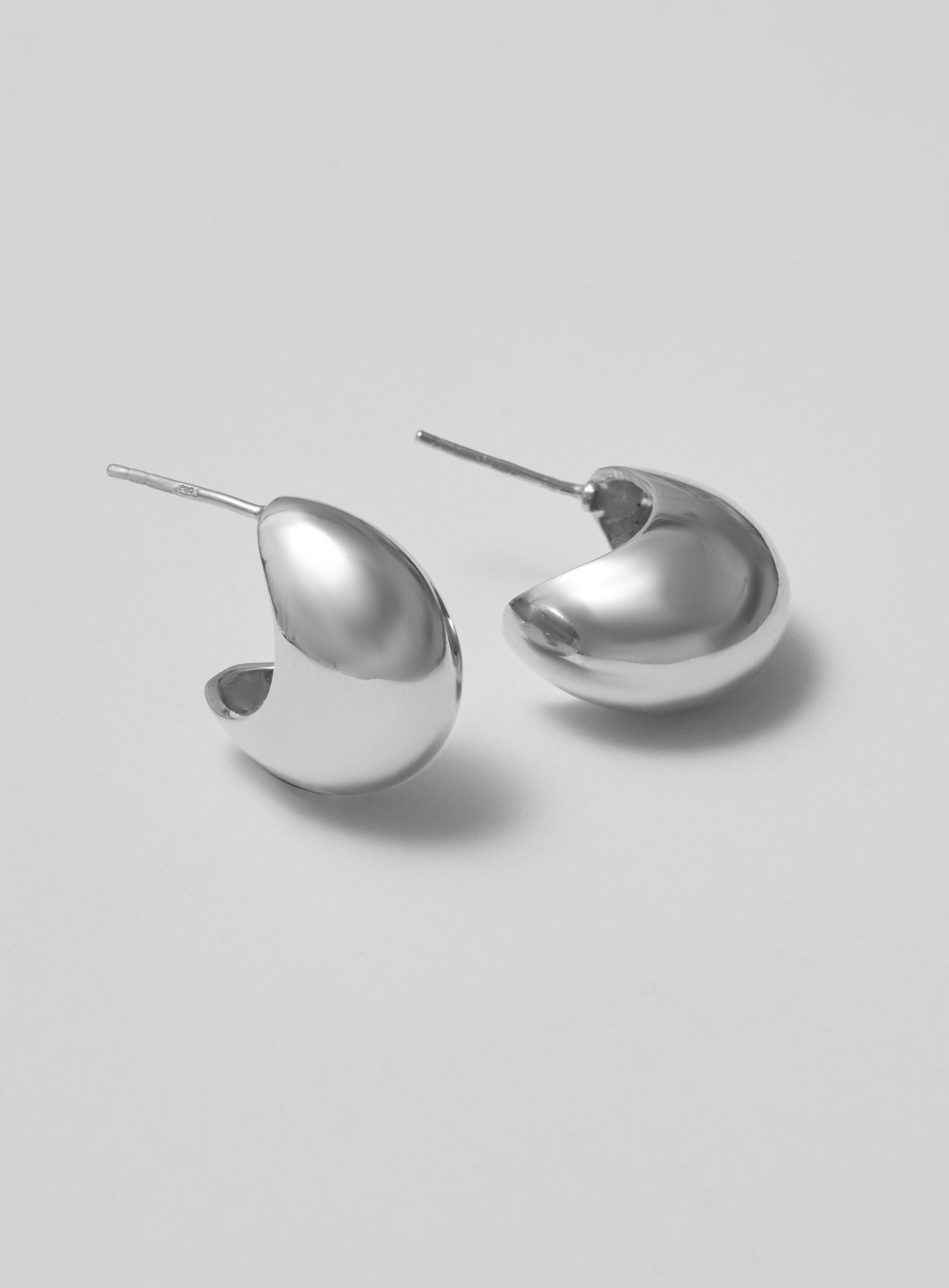 silver earrings