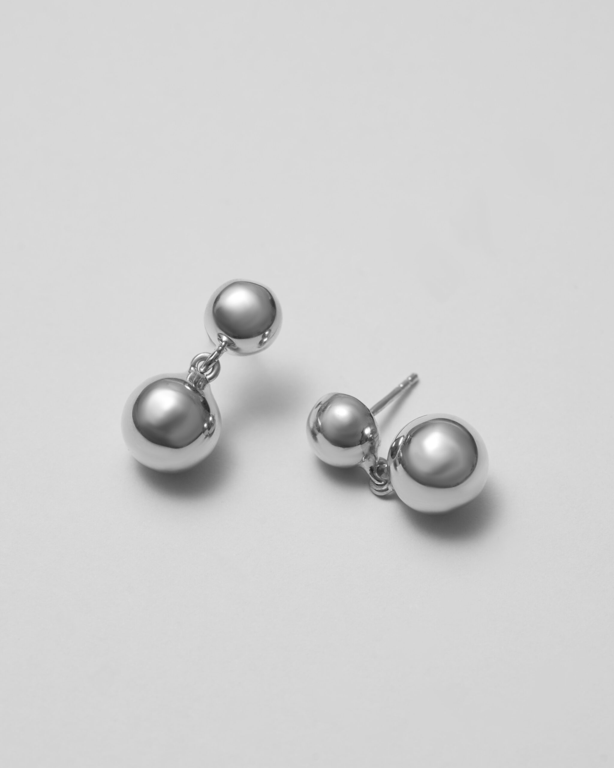 silver earrings