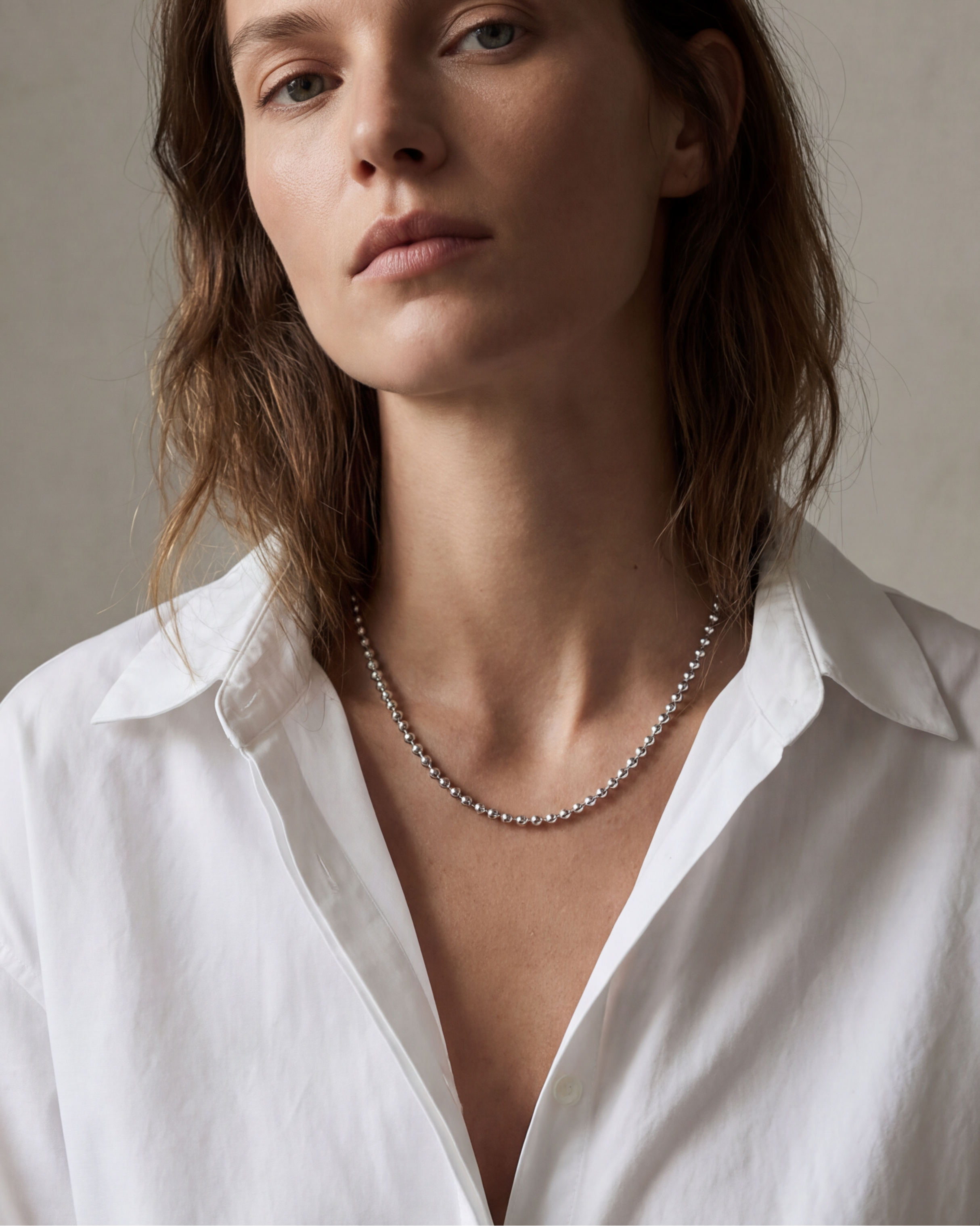 silver necklace