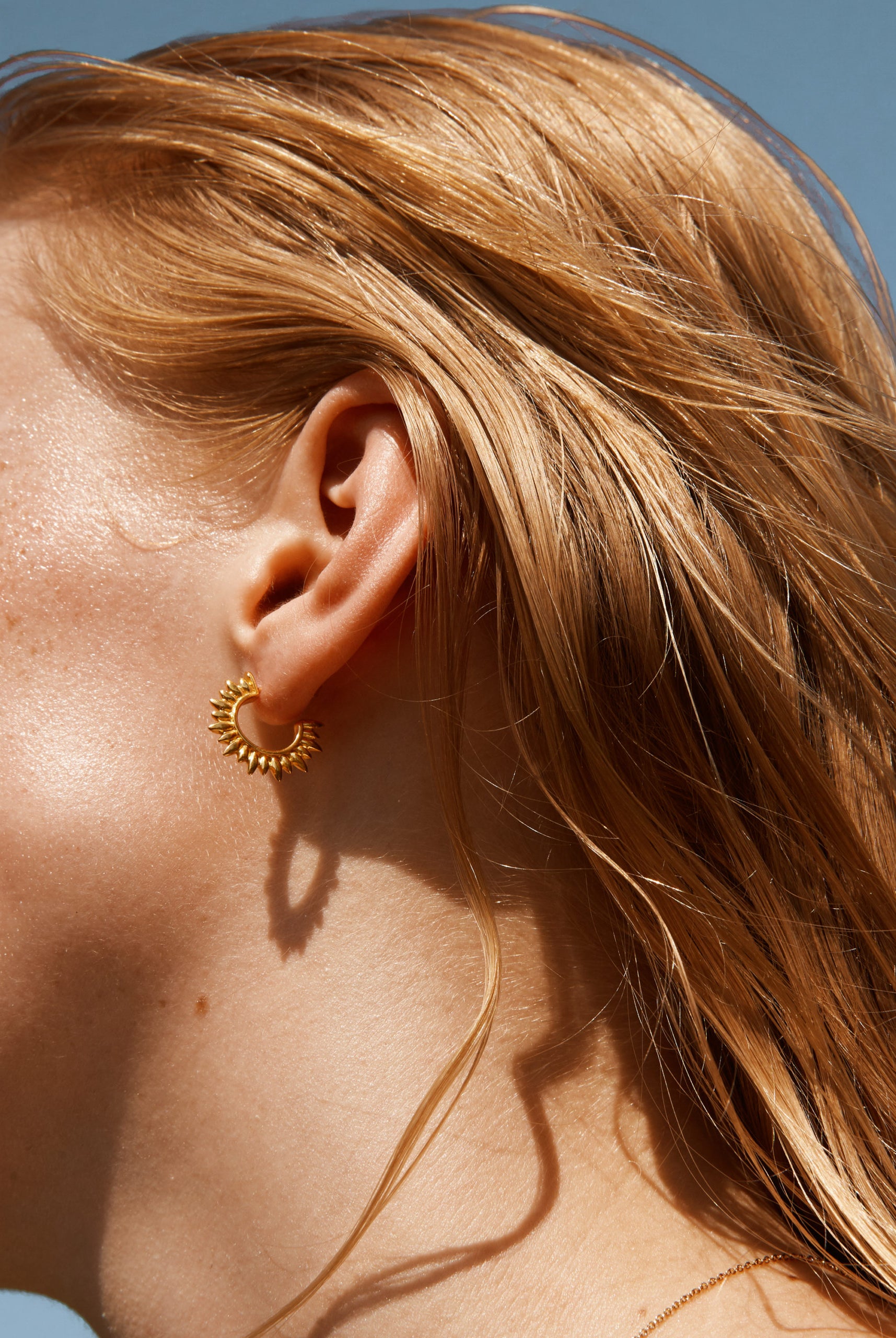 gold earrings