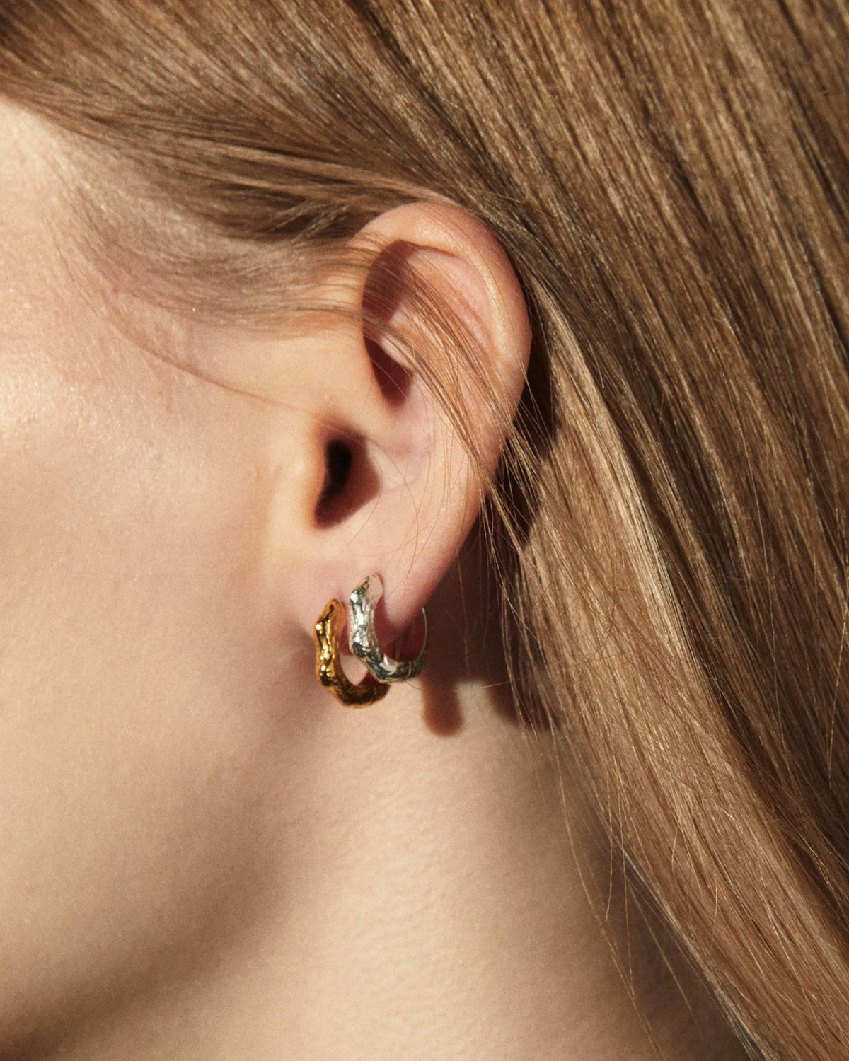 silver earrings