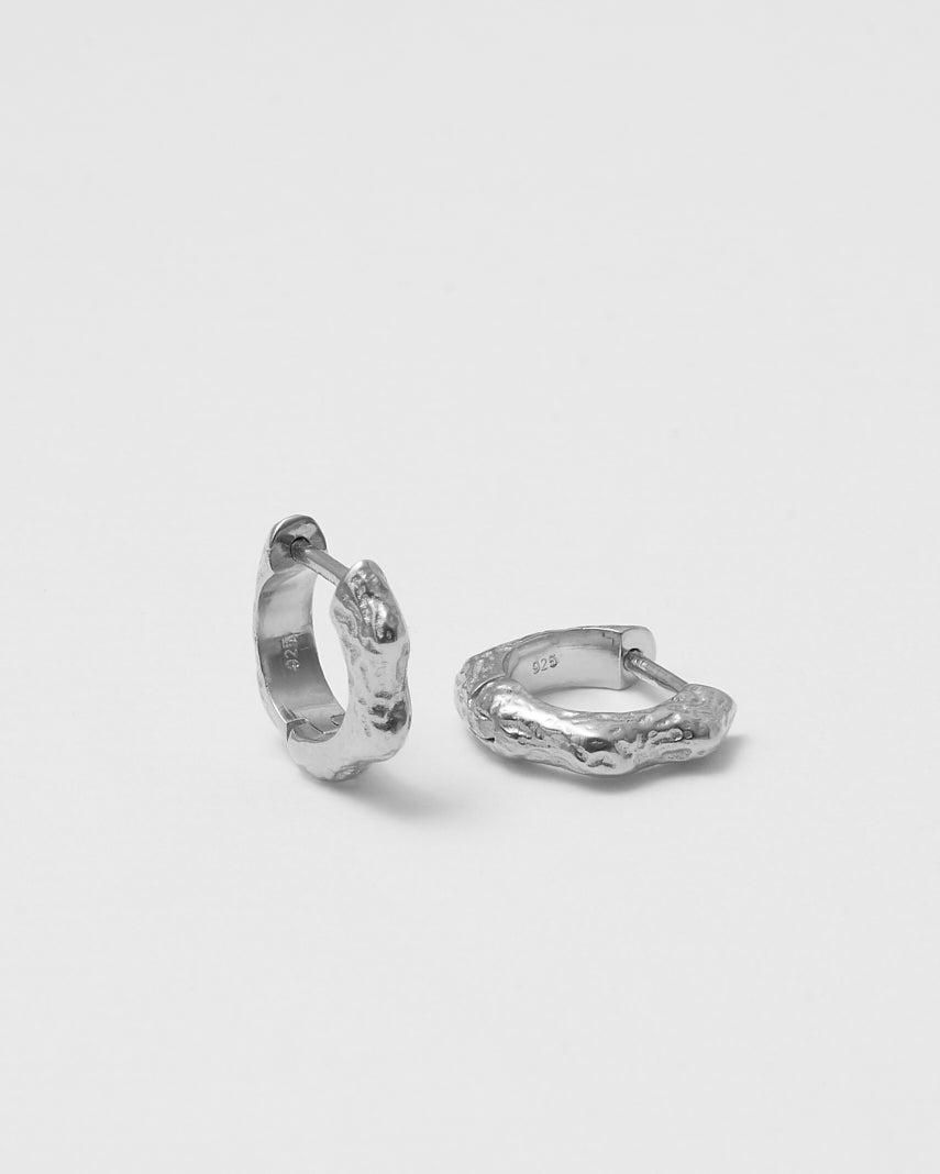 silver earrings