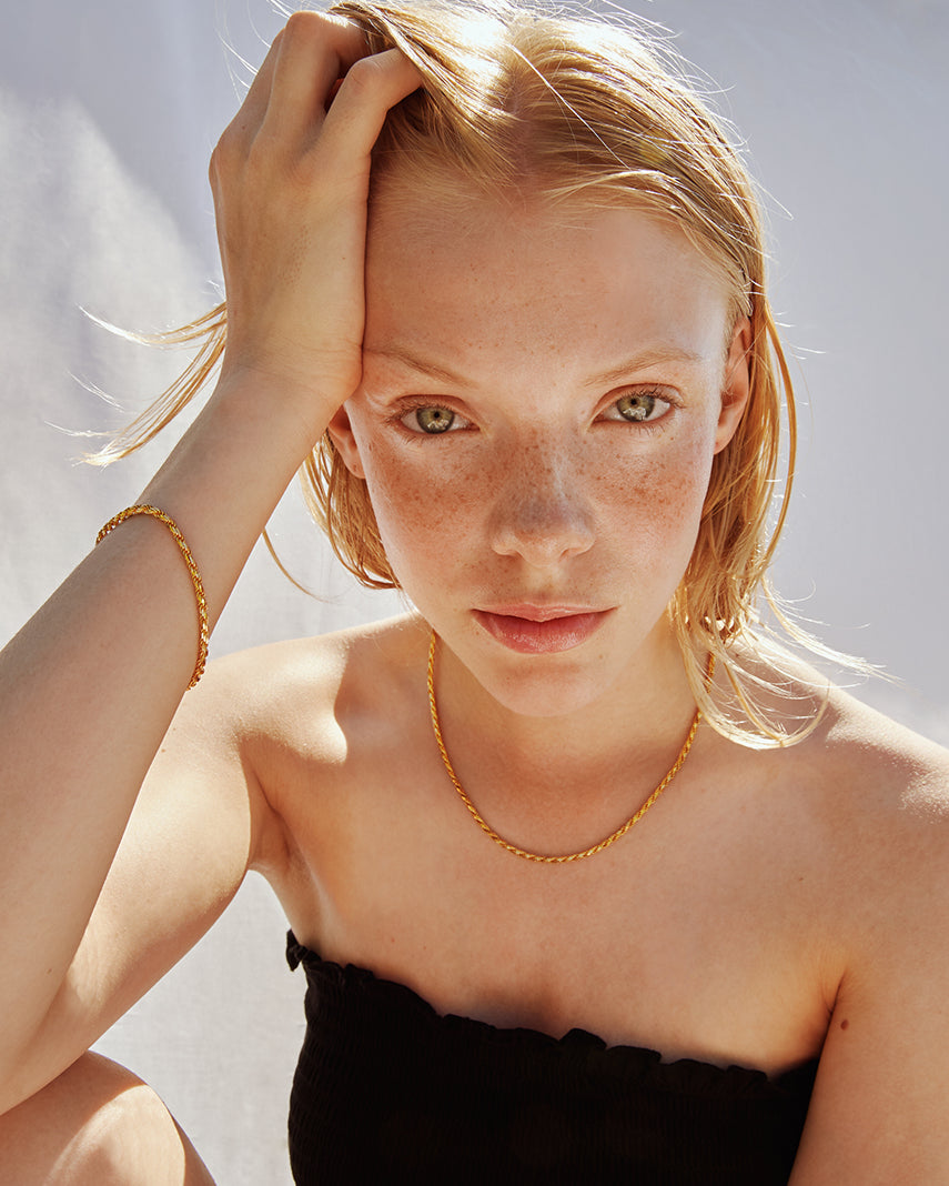 gold necklace