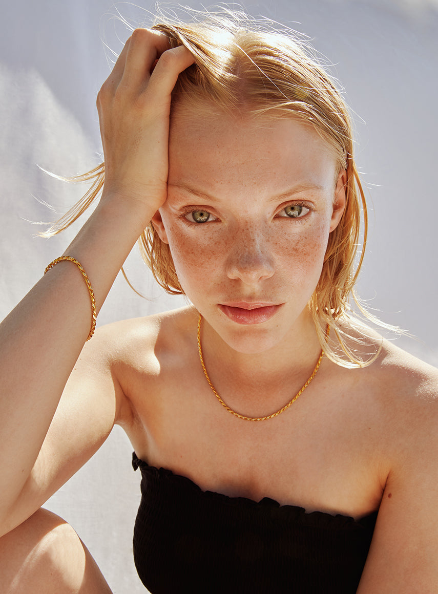 gold necklace