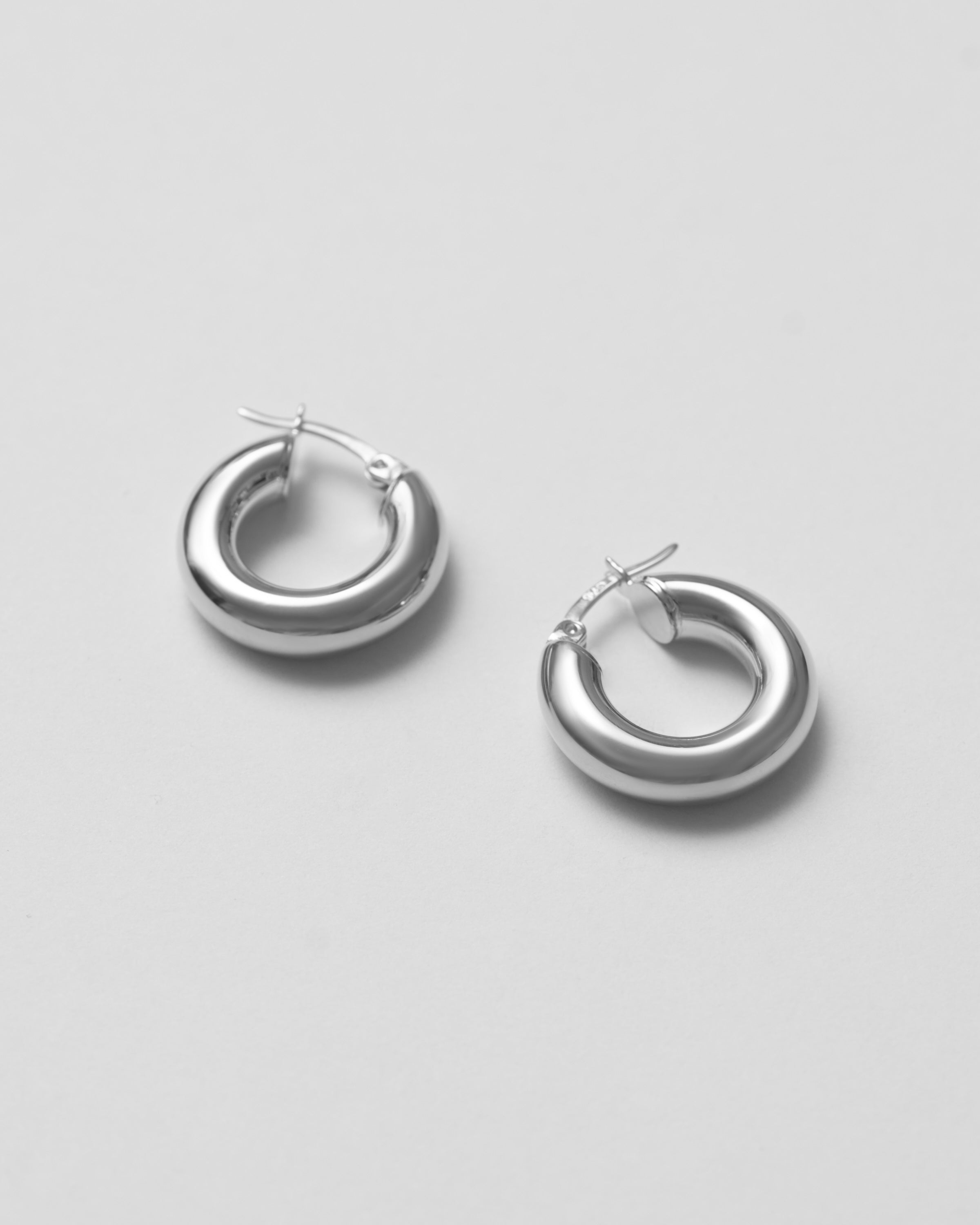 silver earrings