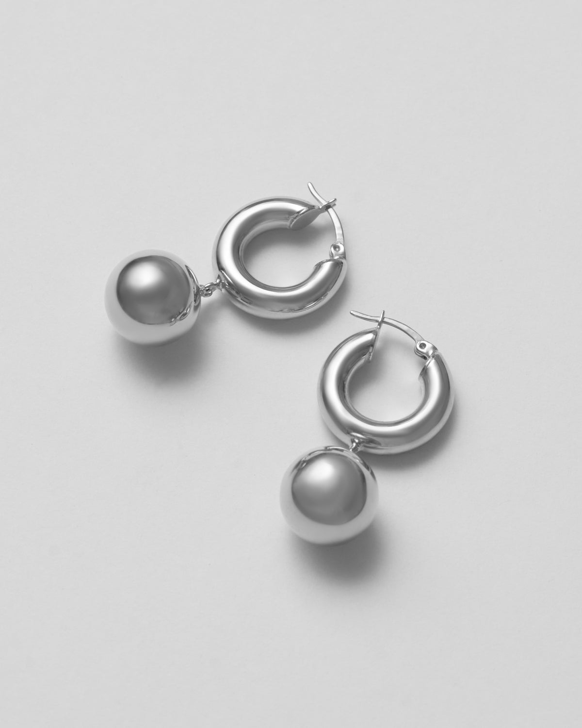 silver earrings