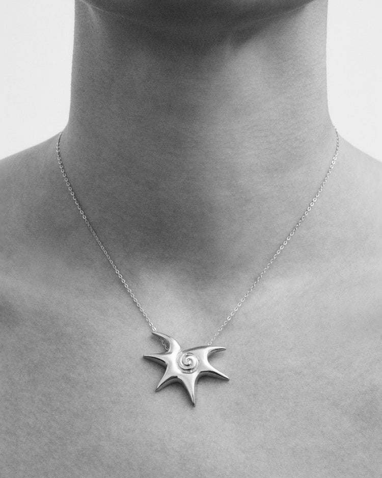 silver necklace