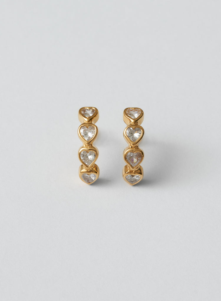 gold earrings