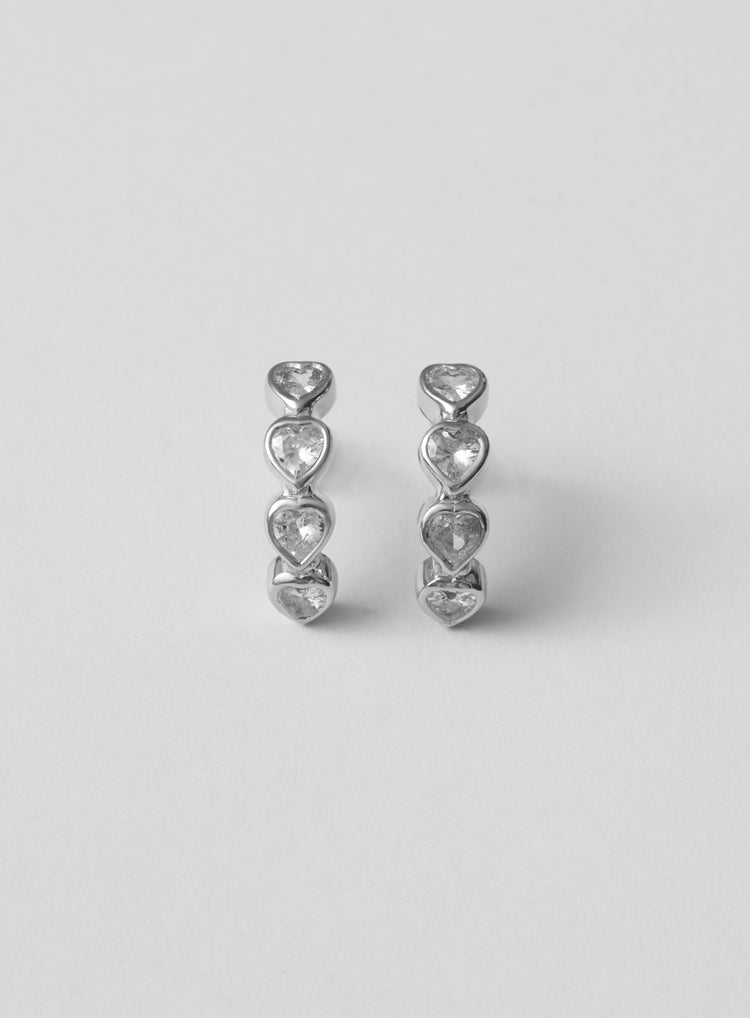 silver earrings
