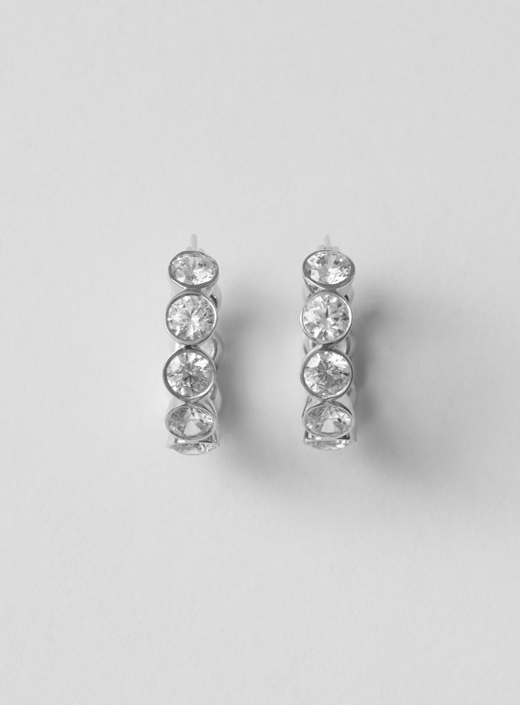 silver earrings