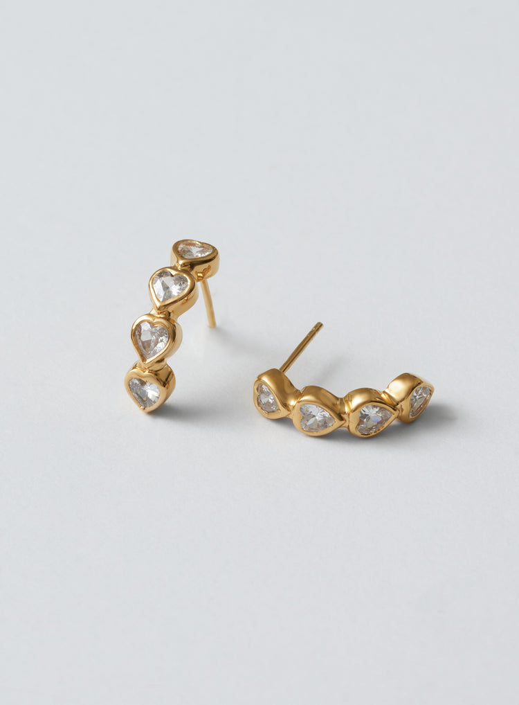 gold earrings