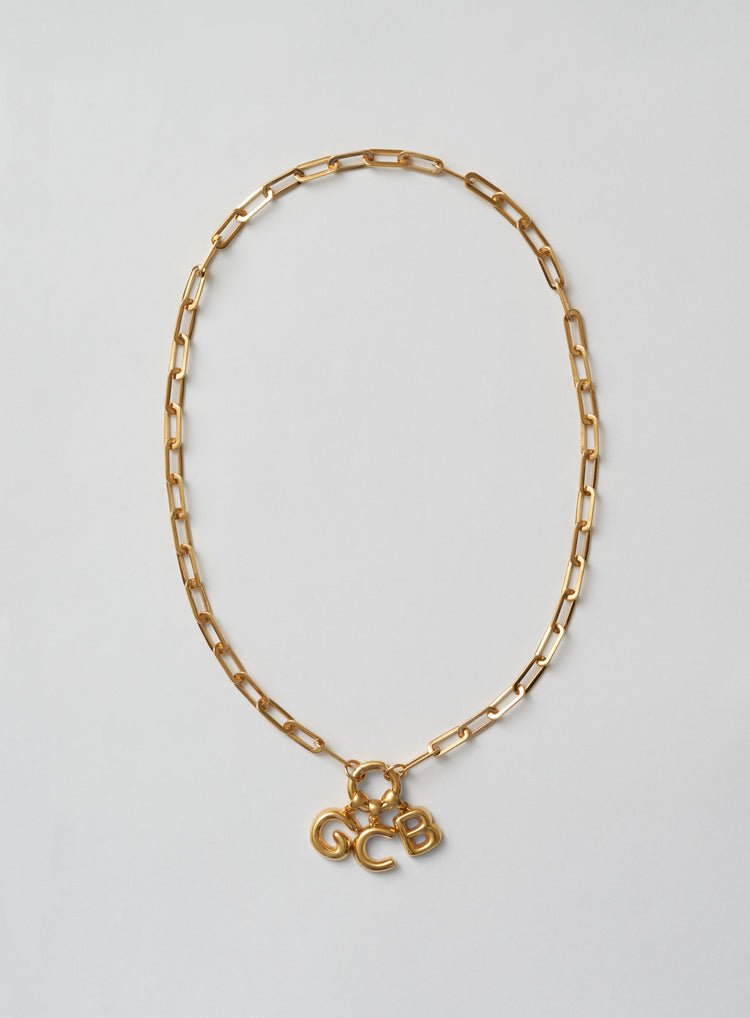 Helium Fat Necklace Gold