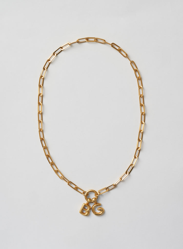 Helium Fat Necklace Gold