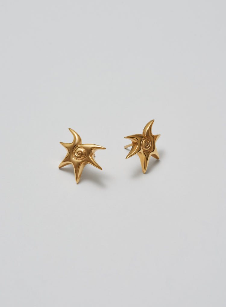 gold earrings