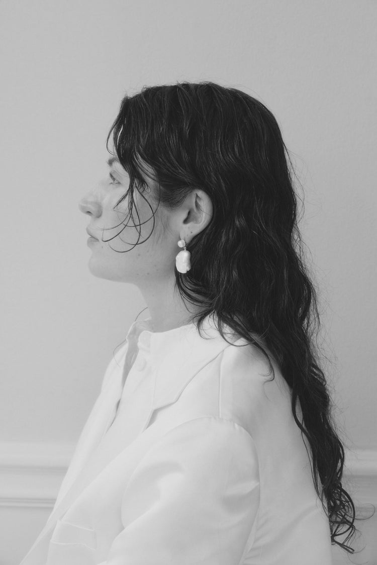 Baroque Pearl Earrings Gold