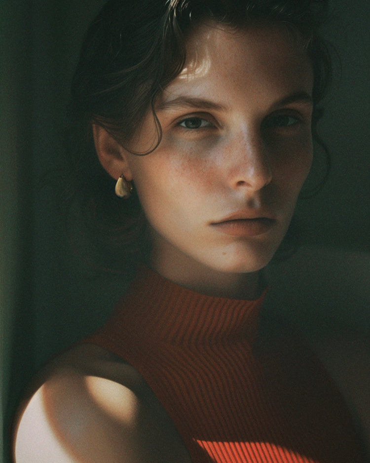 gold earrings