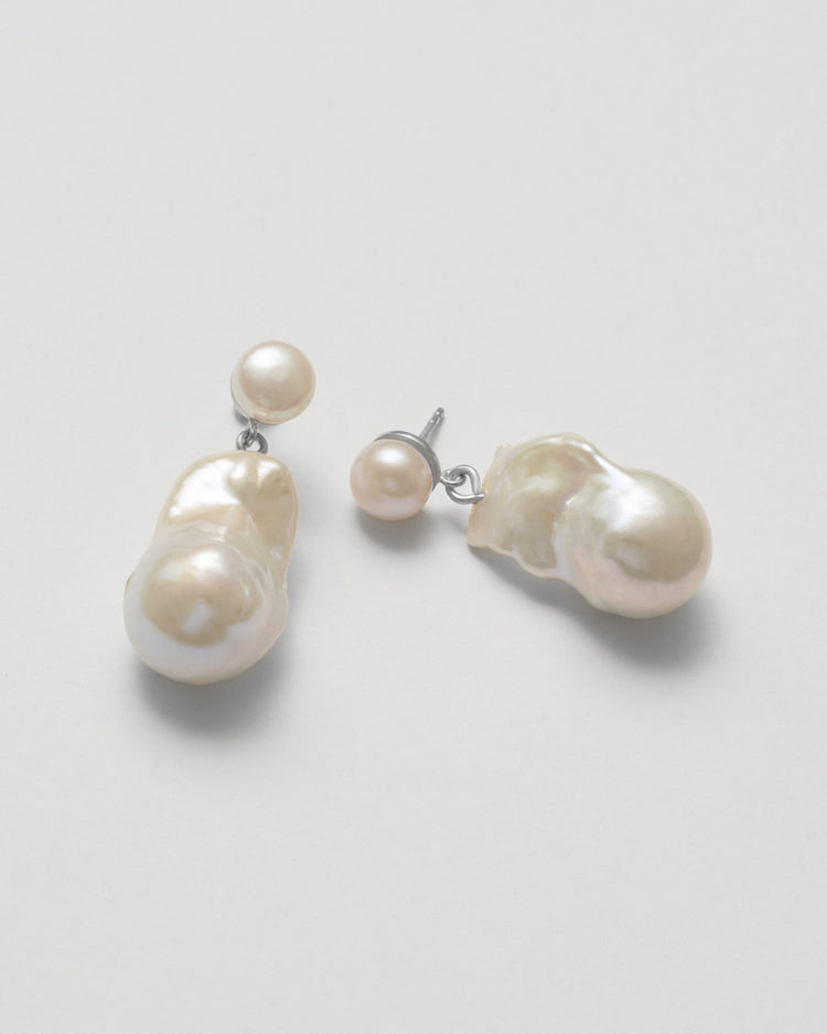 silver earrings