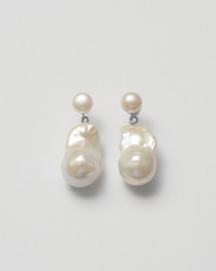 silver earrings