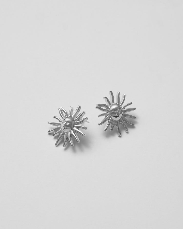 silver earrings