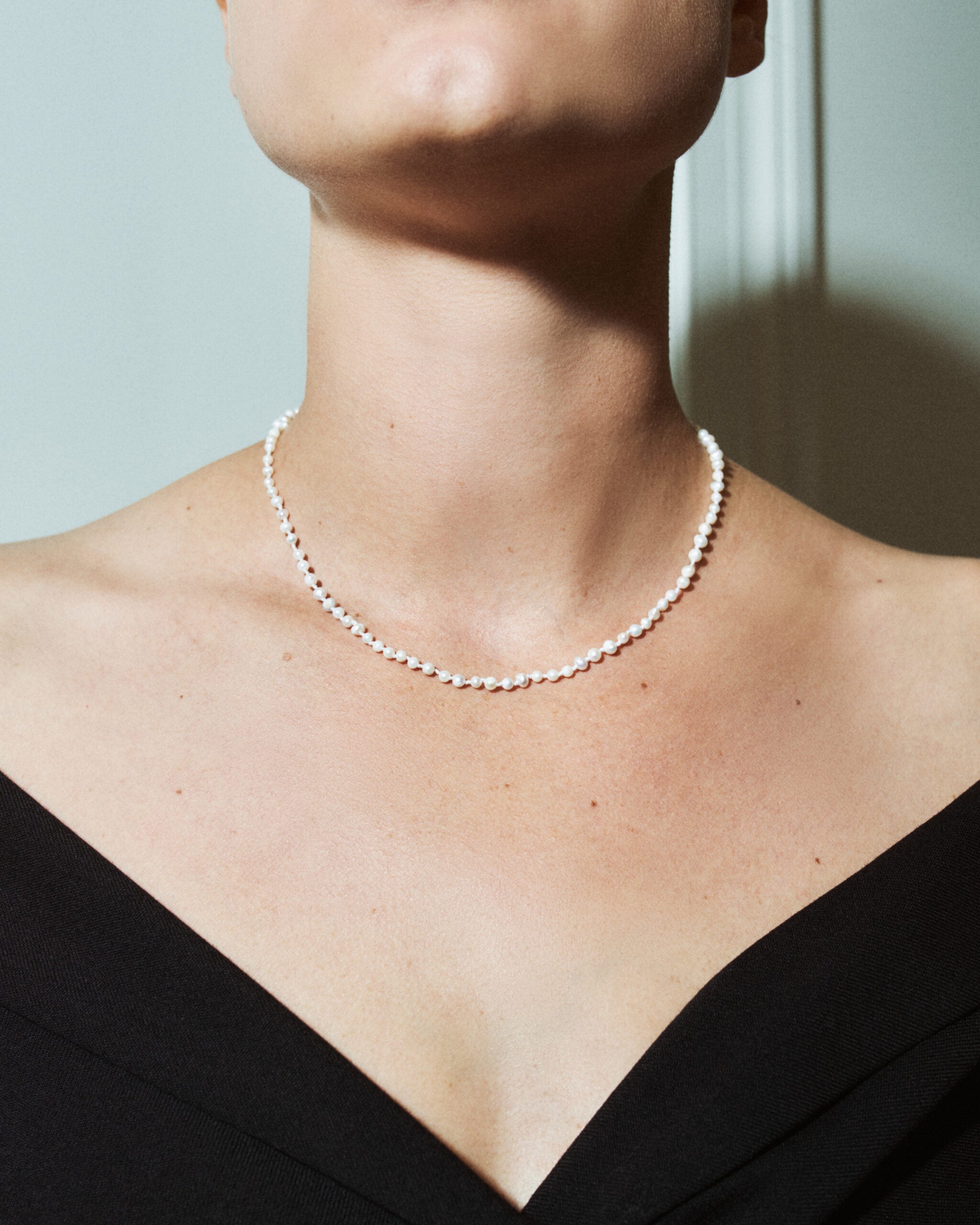 【HYERES LOR】23SS★ Noailles Silver Pearl Bead Necklace HYERES LOR】23SS☆ Noailles Silver Pearl Bead Necklace