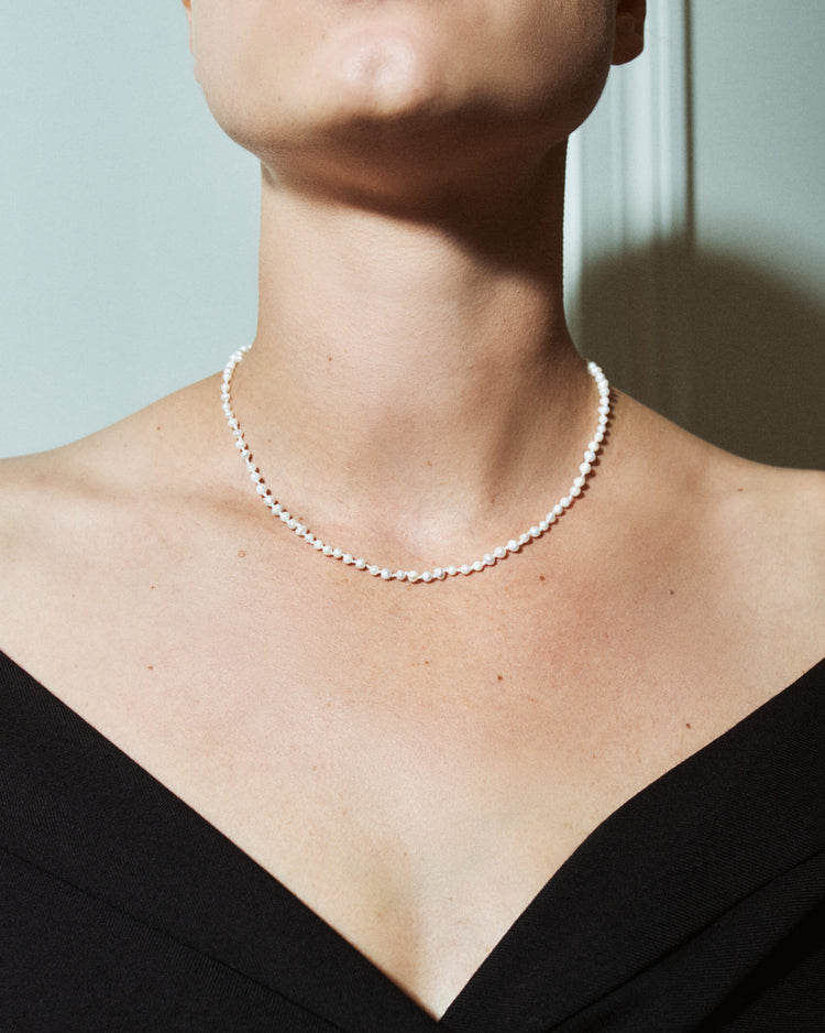silver necklace