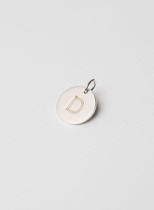 Letter Pendant silver
