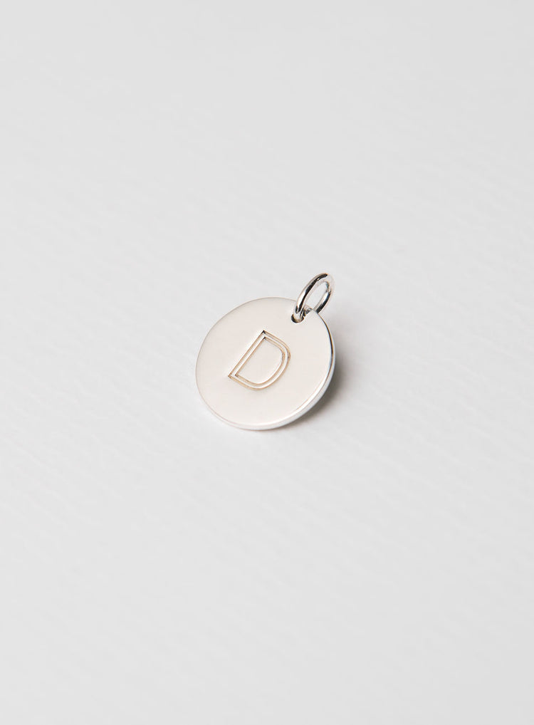 Letter Pendant silver