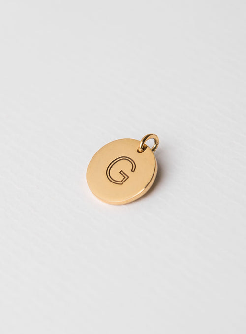 Letter Pendant G gold