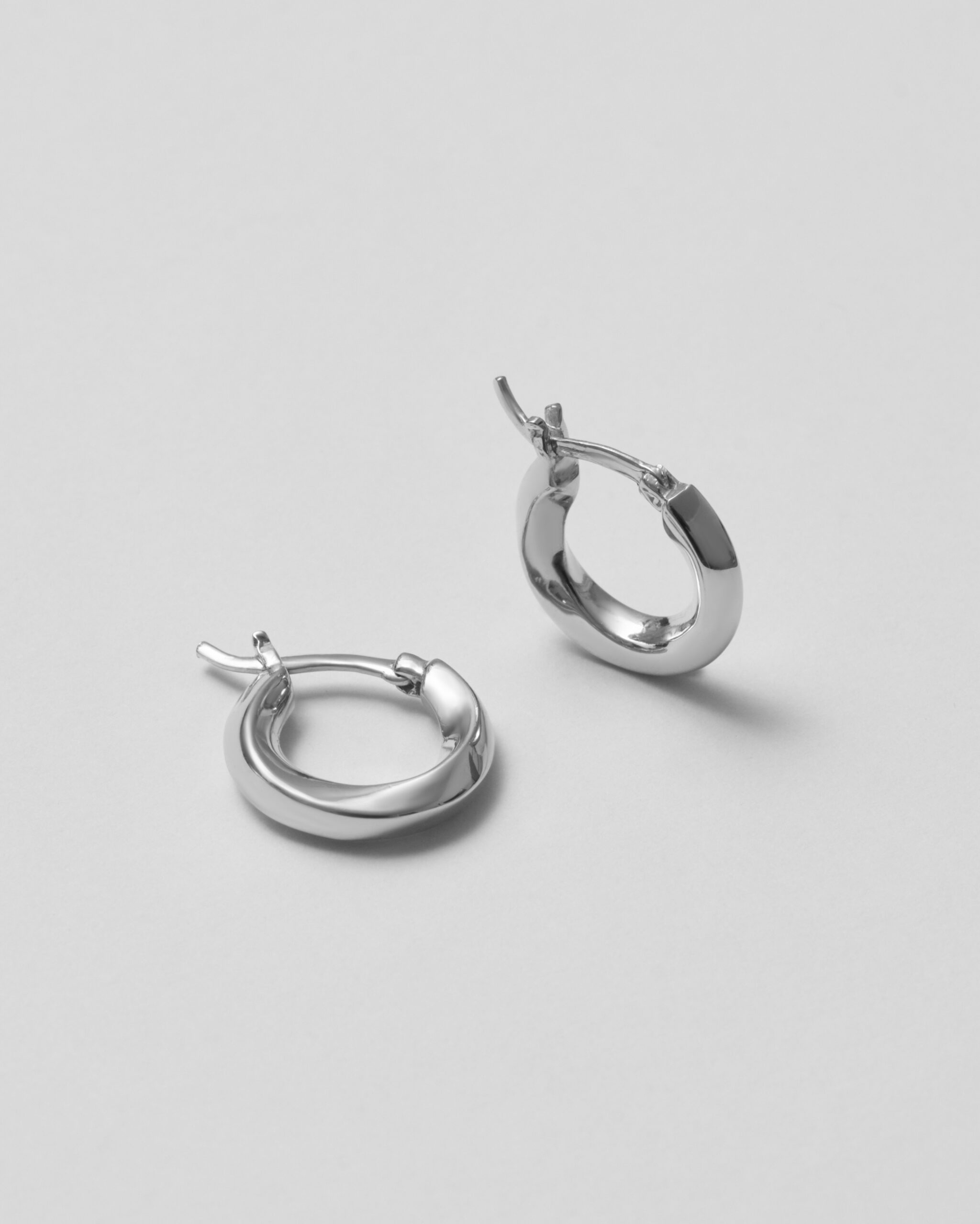 silver earrings