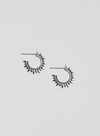 Mini Sun Hoops Silver