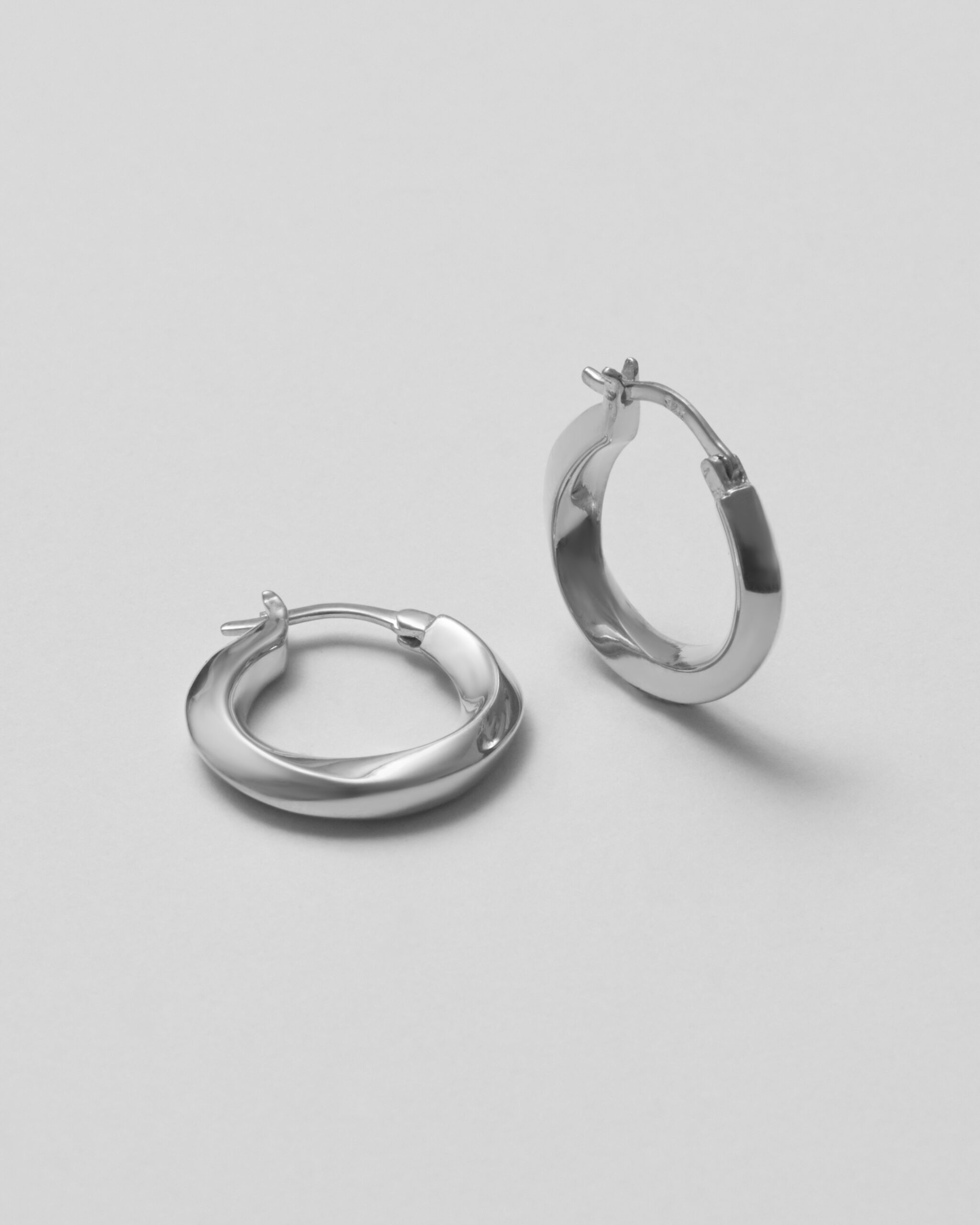 silver earrings
