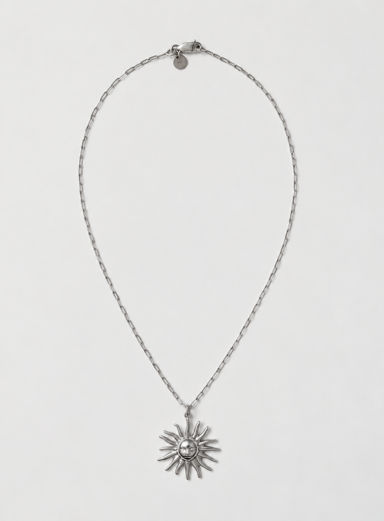 Helios Fine Necklace Silver