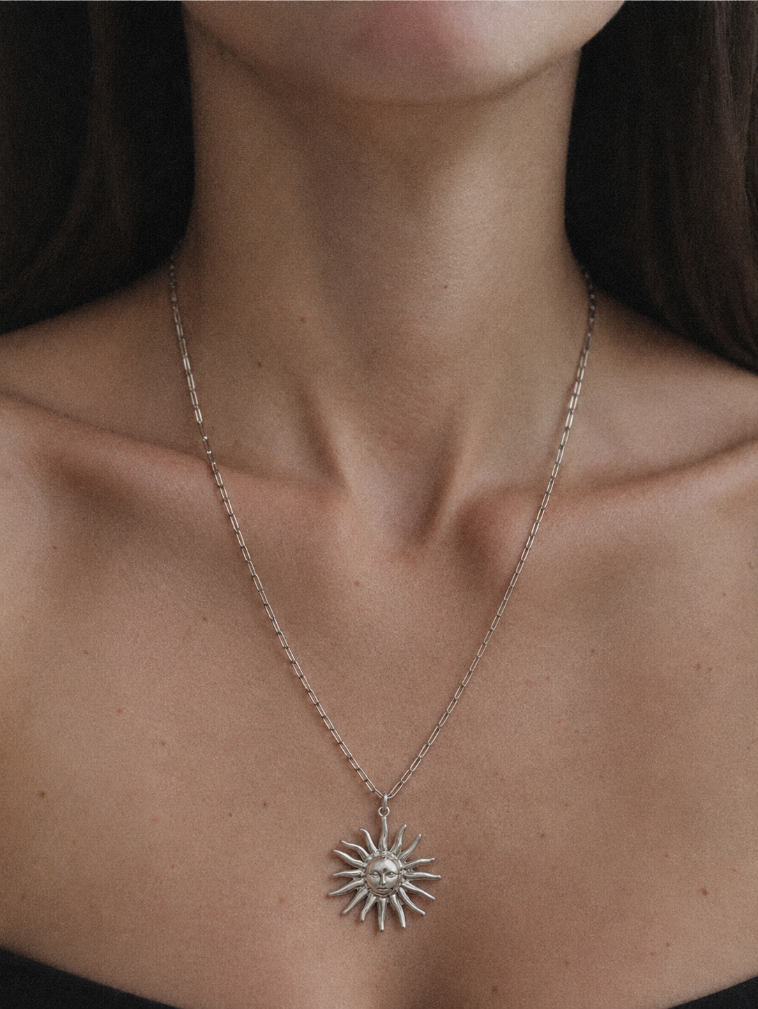 Helios Fine Necklace Silver