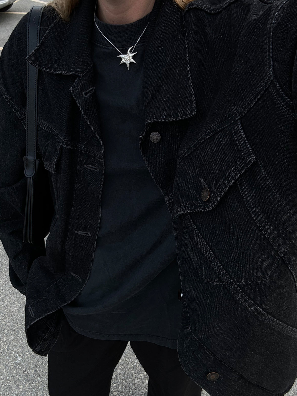 silver necklace