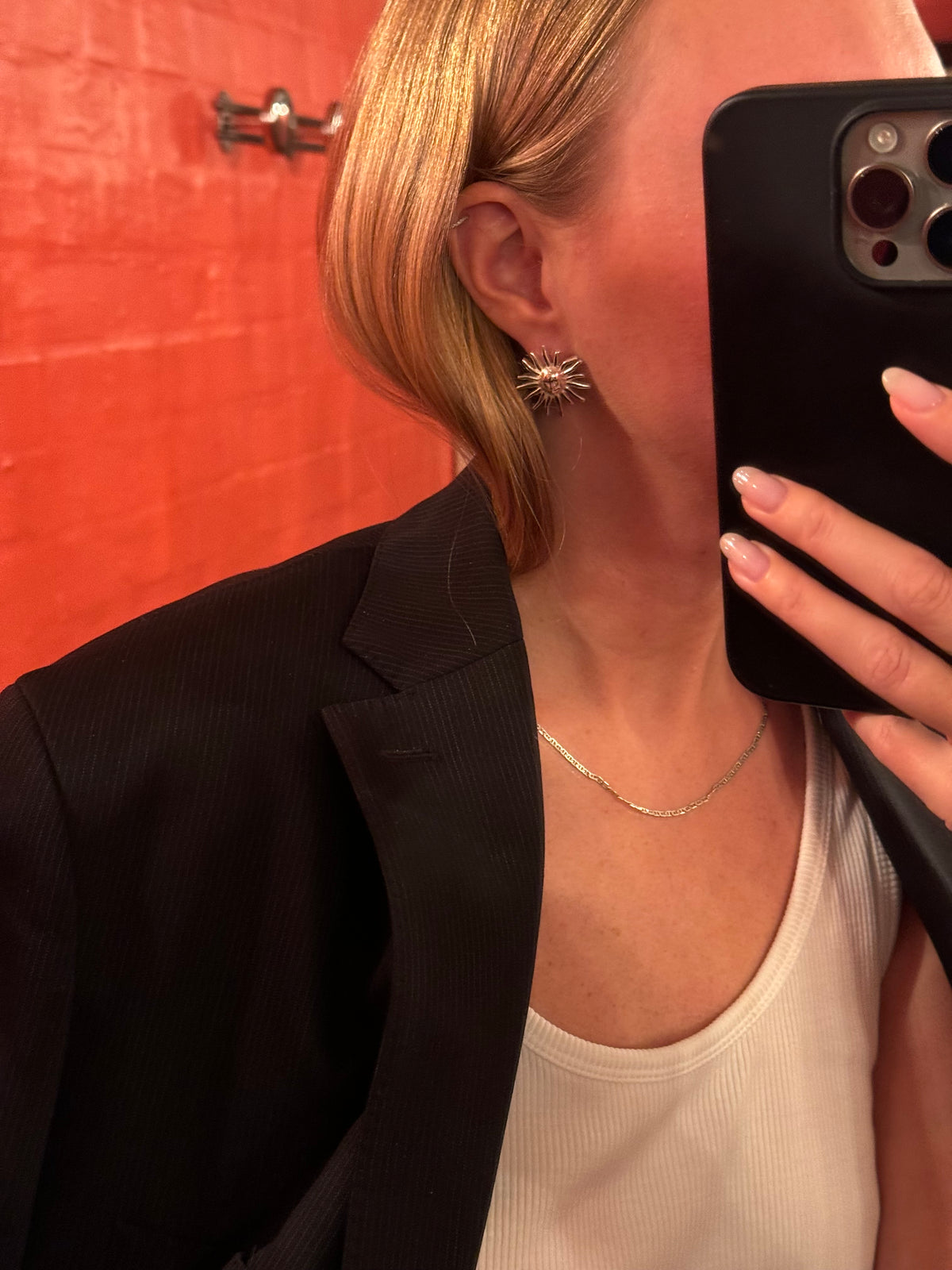 gold earrings
