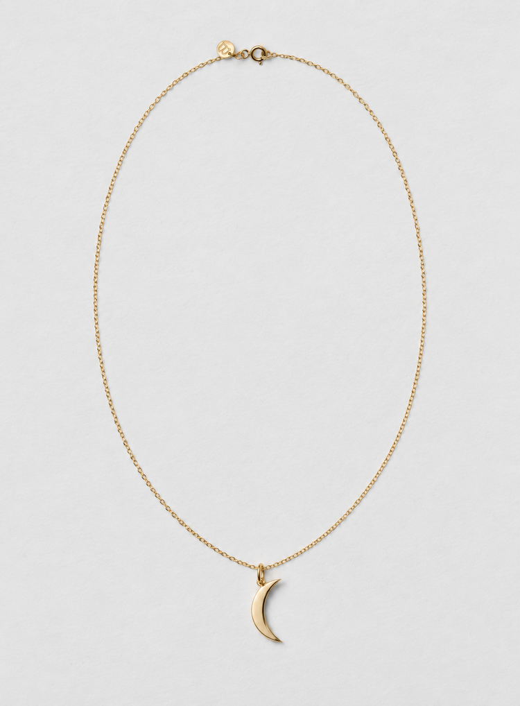 Lunar Thin Necklace Gold
