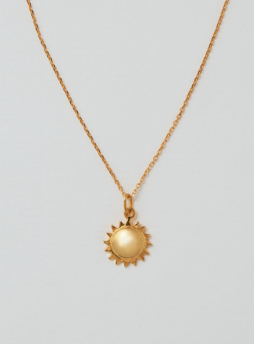 Mini Sol Tunn Kedja Guld