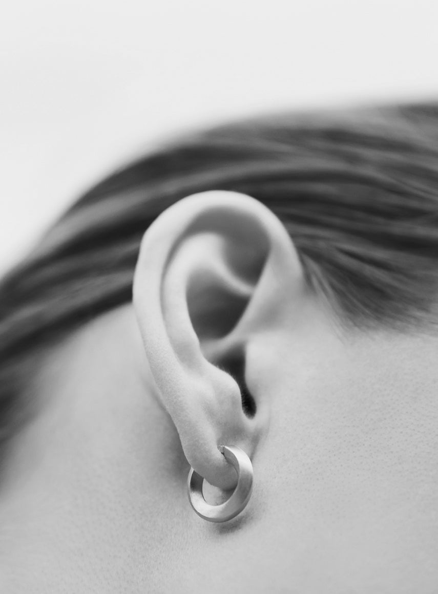 silver earrings