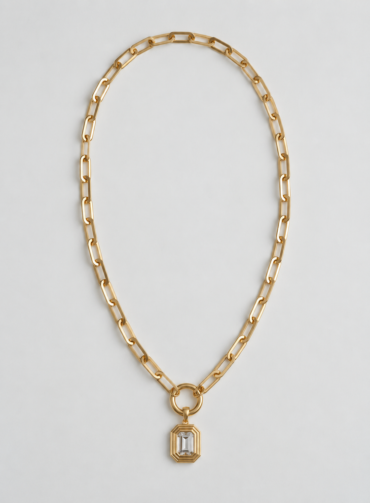 Octagon Collect Necklace Gold