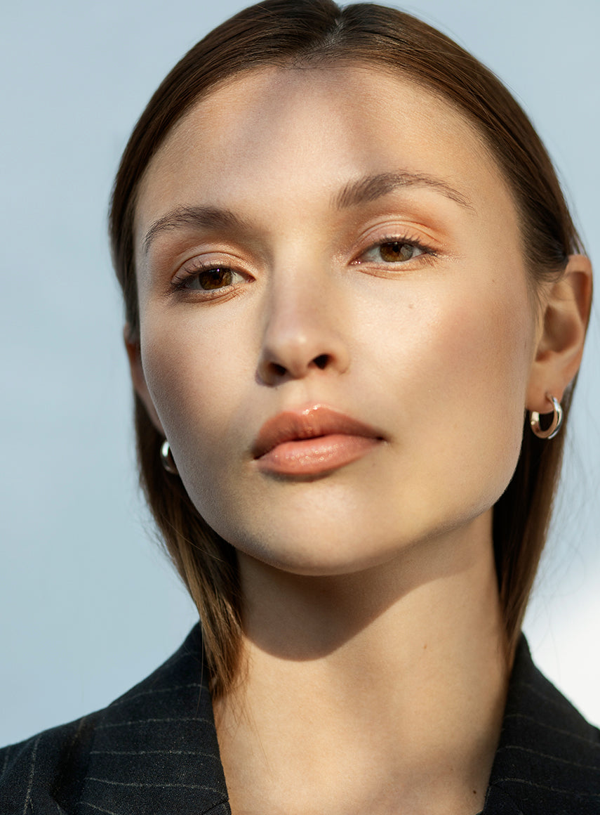 silver earrings