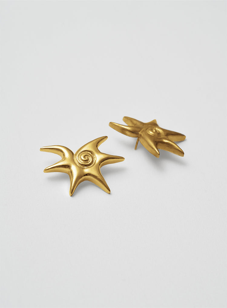 gold earrings