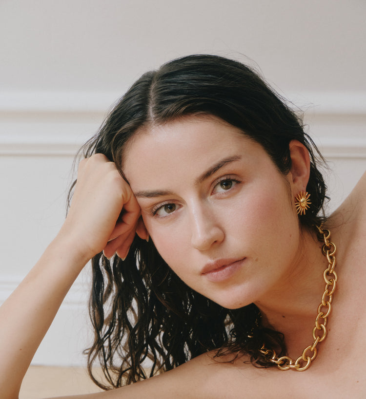 Helios Earrings Gold