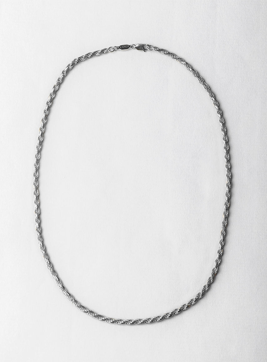 Necklace in Silver – Thick Rope Necklace Silver | Blue Billie – BLUE BILLIE
